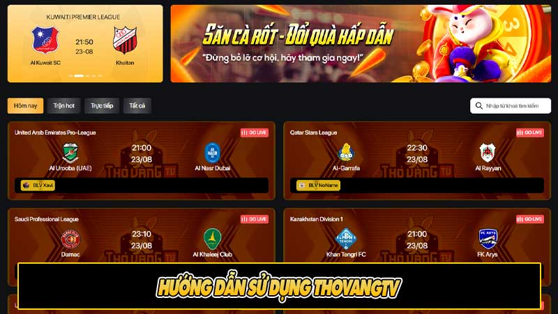 Hướng dẫn sử dụng ThoVangTV